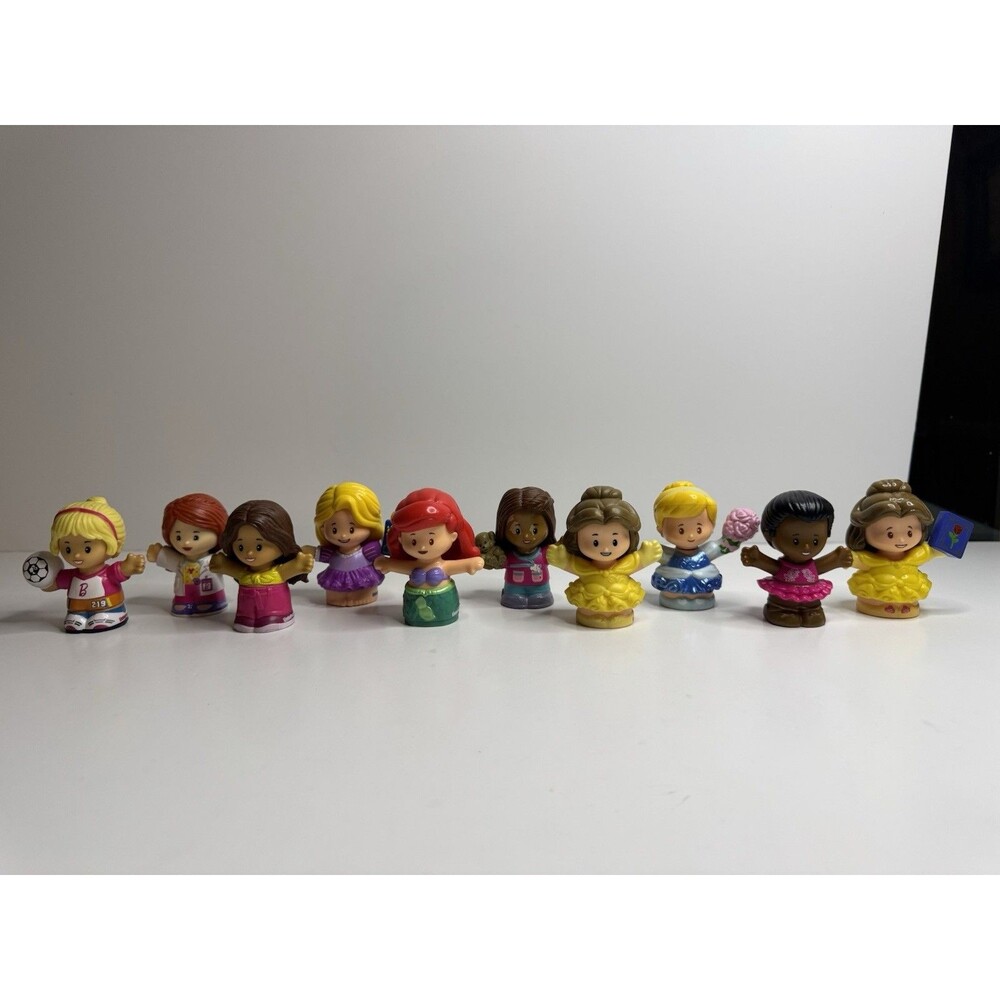 Fisher-Price Little People Disney Princess Lot of 10 - Ariel Moana Belle Anna